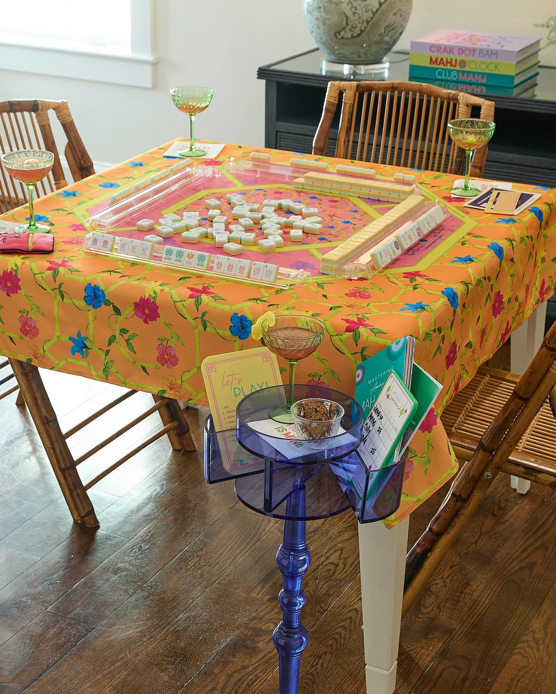 Bagua Blossom Mahjong Tablecloth - Image 3